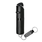 POM Keychain Pepper Spray - Black & Black (1.40% MC)